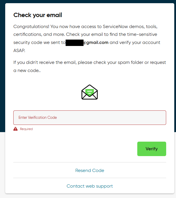 Verify your account Email Verification Code