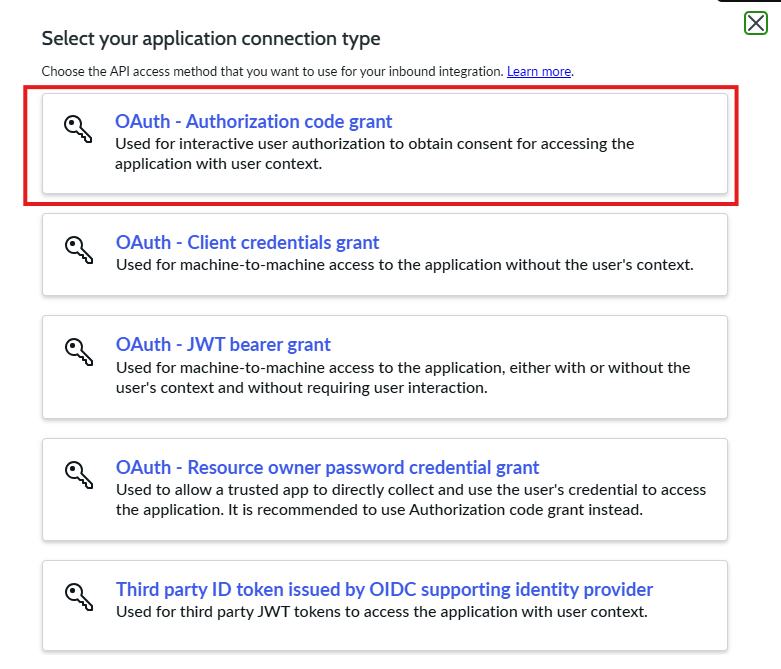 create oauth api endpoint Create OAuth Authorization Grant
