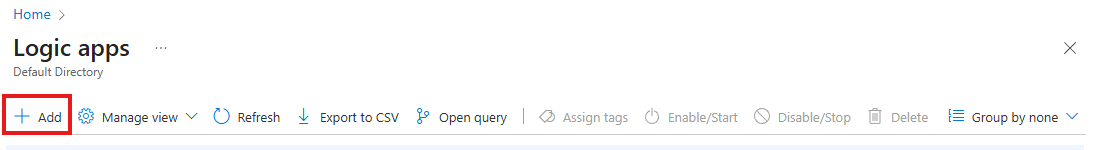 add logic apps Add Logic Apps