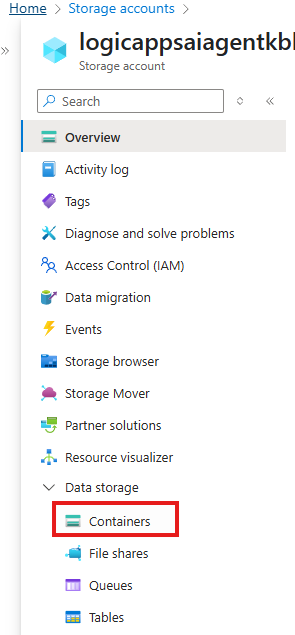 storage account containers Storage Account Containers