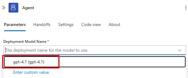Deployment Model Name