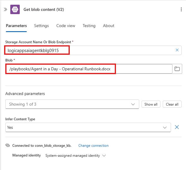 Get Blob Content Configuration