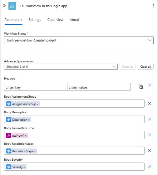 configure call workflow parameters Configure Call Workflow Parameters
