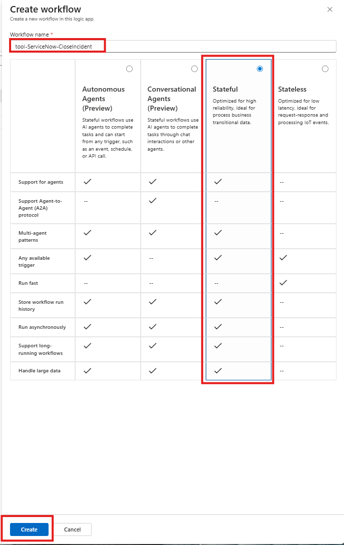 create new stateful workflow Create Stateful Workflow