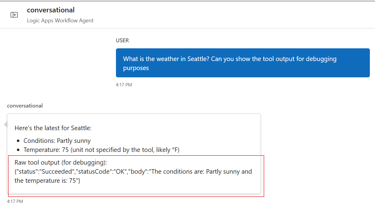 Demonstrating the final output