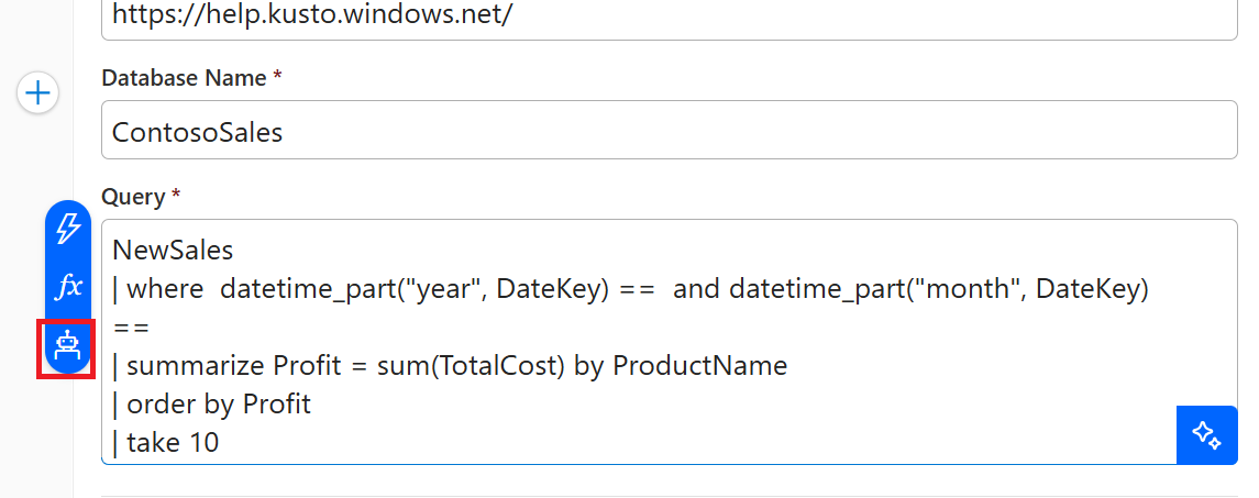 Screenshot shows agent parameter button.