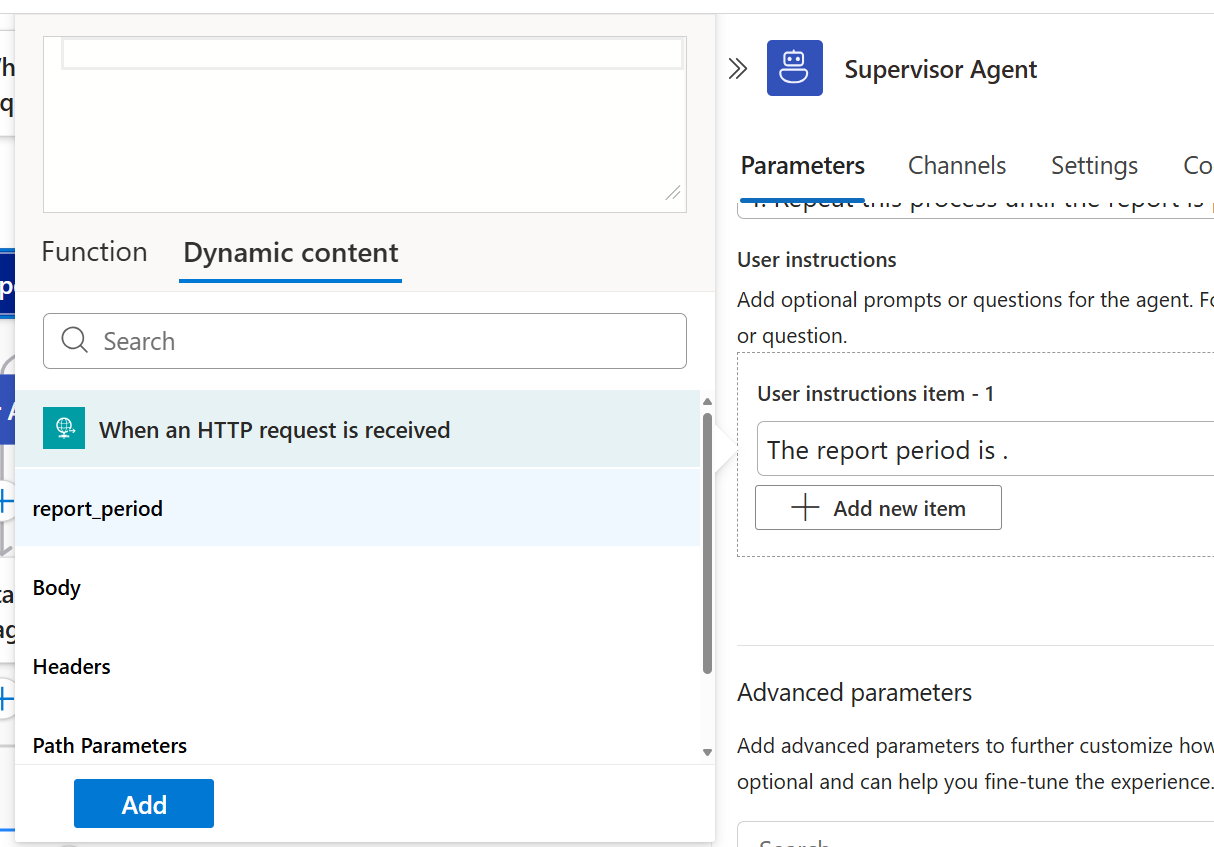 Screenshot shows Dynamic Content.
