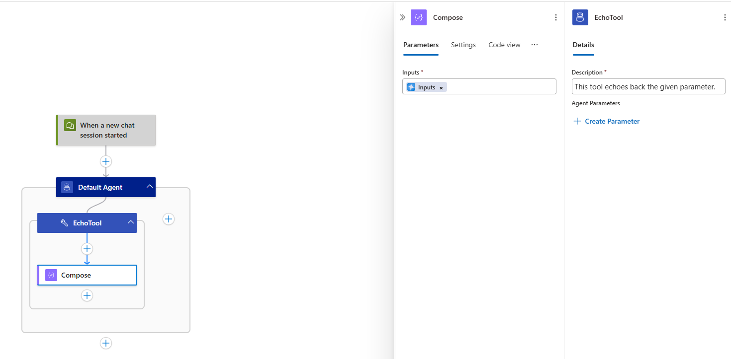 Initial agent structure of &#39;echo&#39; agent