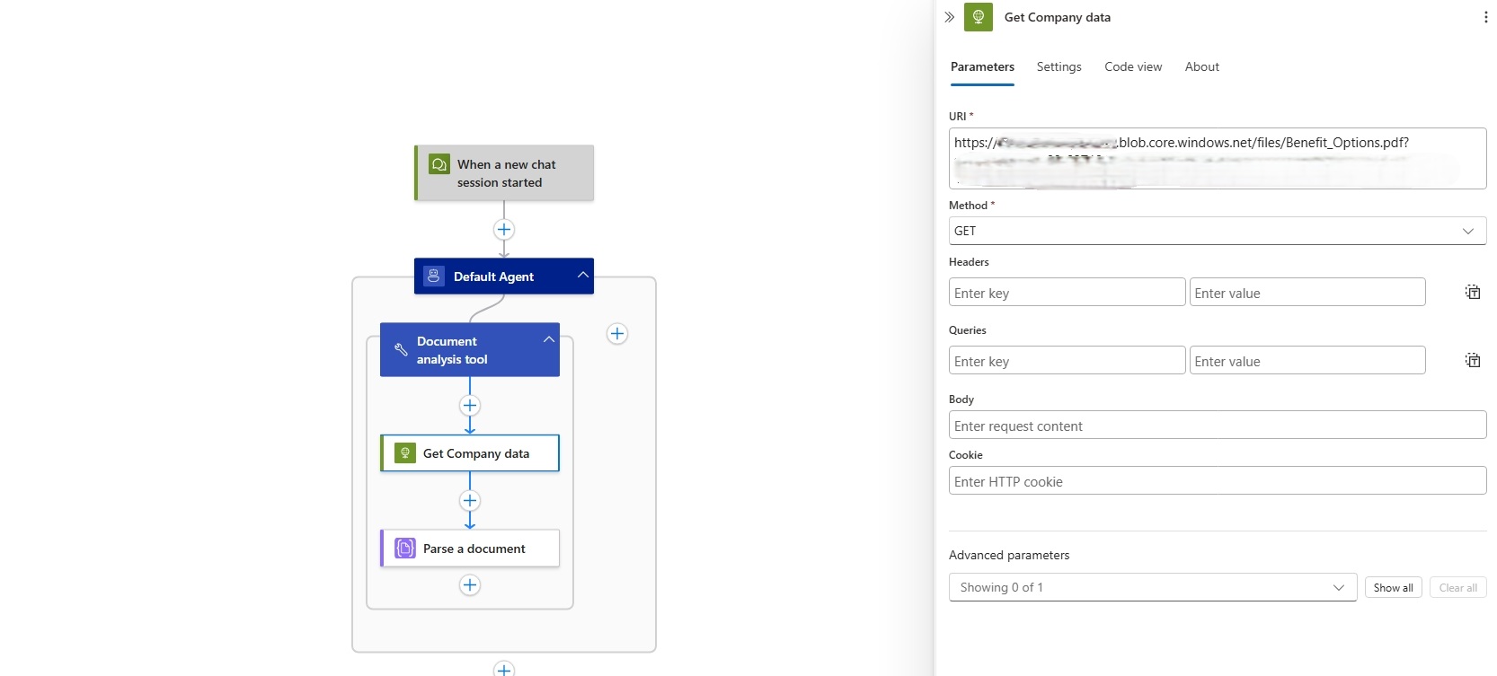 Screenshot shows the final result workflow.