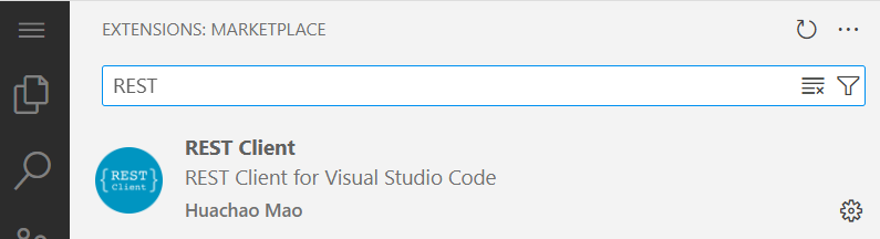 Screenshot shows REST Client Extension on VSCode.