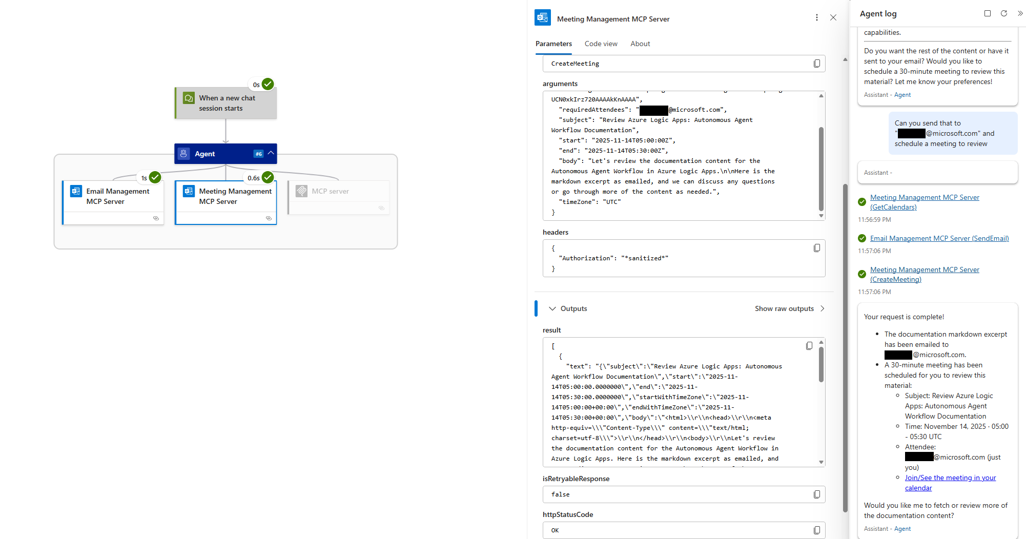 Screenshot shows the run history.