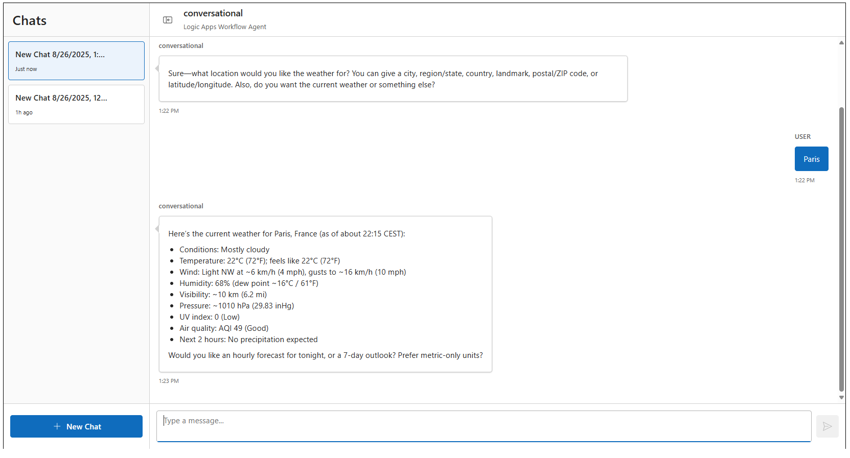 Agent parameter interaction